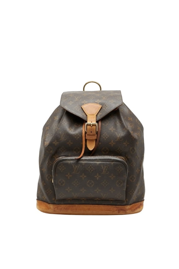 Pre-Owned Louis Vuitton Monogram Montsouris GM Backpack M51135 Brown Leather Women's... (Fair)