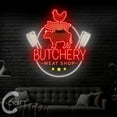 thumbnail image 3 of C-CRAFT Meat Shop Acrylic Neon Sign 30 inch for Butcher Shop Wall Art Decor, Grand Opening Gift, 3 of 4