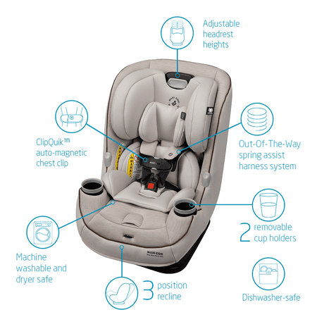 Maxi-Cosi - Pria Max All in One Convertible Car Seat - Tan