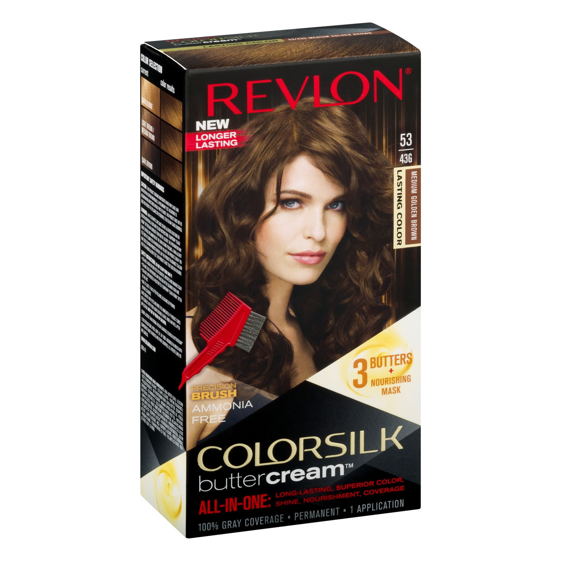 Revlon Colorsilk Buttercream Hair Color 53 Medium Golden Brown