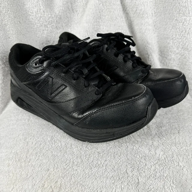 New Balance Mens 928V3 Sz 10 Walking Shoes Sneakers Black Leather Comfort