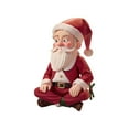 thumbnail image 4 of Estatua de resina BLESIY Adornos navideños de Papá Noel figuras navideñas en miniatura, 4 of 8