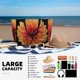 thumbnail image 5 of Fotbe Orange Dalia Bolsa de Viaje para Playa - Resistente al Agua, Bolsa Tote de Gran Capacidad y Ligera con 7 Bolsillos para Mujeres y Hombres, 5 of 7