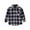 Grey, variant on WOYY Infant Boys Classic Plaid Button Up Shirt Casual Long Sleeve Flannel Pocket Shirt