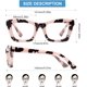 thumbnail image 4 of Gafas de bloqueo de luz azul para mujeres y hombres, gafas de moda para pantalla de ordenador, juegos, TV, teléfonos, gafas antifatiga ocular y reflejos UV, paquete de 3, 4 of 5