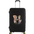 thumbnail image 1 of Housses de Valise Housse de Protection Valise de Voyage Anti-Rayures Housse Anti-Poussière Réutilisable Housse Anti-Poussière Lavable Motif Imprimé Floral Lettre 8floral Lettre H L, 1 of 6