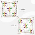 thumbnail image 3 of Kll Mardi Gras Carnival1 Decorative Throw Pillow Covers Velvet Soft For Couch Sofa Bedroom Living Room Outdoor -18"X18", 3 of 8