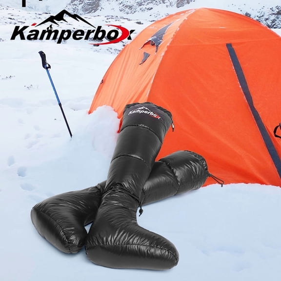 Kamperbox Camping Down Socks, Sleeping Bag Down Boots