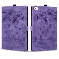 thumbnail image 2 of XYX Case for iPad Mini 7.9 Inch, Cherry Blossom Cat PU Leather Folio Stand Magnetic Shockproof Protective Cover (Purple), 2 of 7