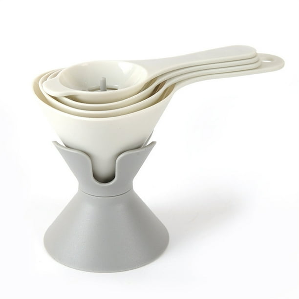 6In1 Multifunctional Funnel Set With Holder Base PP Plastic Kitchen