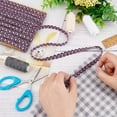 thumbnail image 2 of 13Yards Gimp Braid Trim Purple S Woven Braid Trim 3/8 inch Basic Trim Decorative Gimp Braid Sewing Polyester Handcraft Gimp Trim, 2 of 9