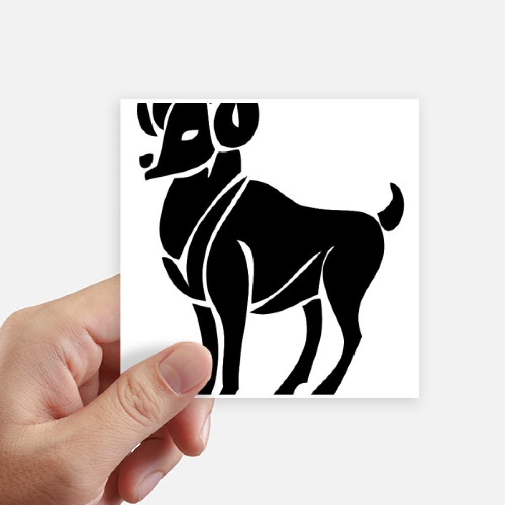 Constellation Aries Zodiac Symbol Sticker Square Waterproof Stickers ...