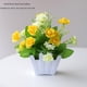 thumbnail image 2 of Simulación de flores falsas de plástico para escritorio, simulación de plantas verdes, plantas en maceta, adornos pequeños para el hogar, sala de estar, cerca de rosas, juego de flores, 2 of 5