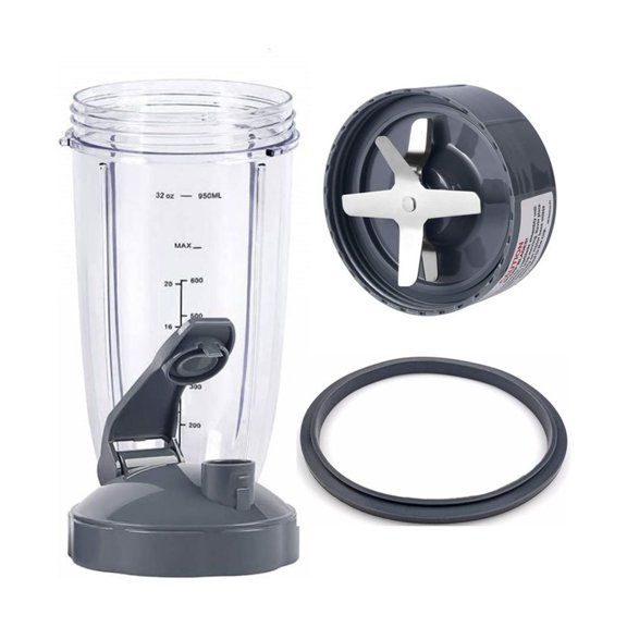 Sinyiin Blender Cup For Nutribullet Blender Cup 900W Mixer 32 Oz Cup with Rubber Gaskets
