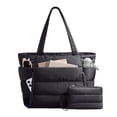 thumbnail image 5 of Klonfd Fashionable Quilted Tote With Multiple Compartments Short Distance Travel Luggage, 5 of 5