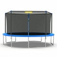 thumbnail image 3 of Mersco 14ft Trampoline Heavy Duty Outdoor Trampoline for Kids and Adults, Backyard Trampoline with Enclosure Net for Family Fun,Jumping Trampoline for Boys and Girls Birthday Gift ,Blue, 3 of 10