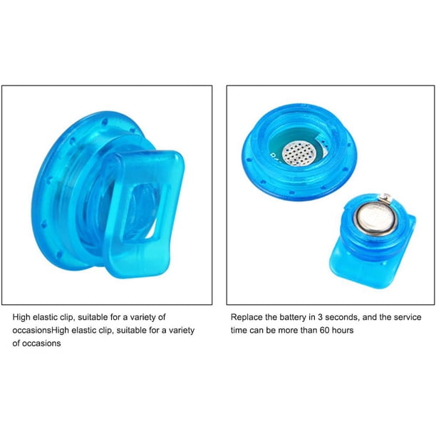 Deportes Mini LED Luz luminosa Zapato Clip Noche Correr Advertencia Lámpara Azul JShteea Para Estrenar