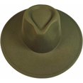 thumbnail image 2 of VERVE 8 Wide Brim Vegan Felt Rancher Hat - Women, Men, and Kids Fedora Style with Adjustable Inner Drawstring, 2 of 8