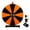 Black & Orange, variant on WinSpin 24" Display Prize Wheel Blue & Orange DIY Tabletop 12 Slots Modular Custom Spinning Wheel for Pop Up Trade Show