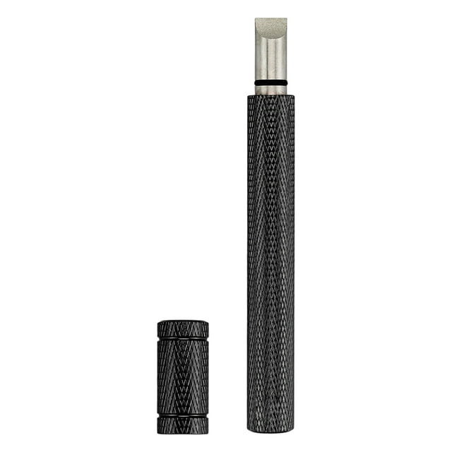 Sonducket Disponible cuchillo de limpieza fácil de enderezar para una limpieza eficiente y práctica del palo 11*1,2 cm negro Type2 NO2