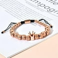 thumbnail image 3 of To My Man- Straighten Your Crown Bracelet Gift,to My Man Bracelet Gifts for Men, Adjustable Stainless steel Crown Bracelets for Husband Boyfriend, Valentine Birthday Christmas Gifts for Men, 3 of 5