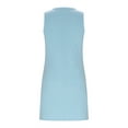 thumbnail image 7 of Aobny Spring Casual Dresses for Women 2025 Modest Office Blue Tank Mini V-Neck Sleeveless Vintage Dresses, 7 of 7