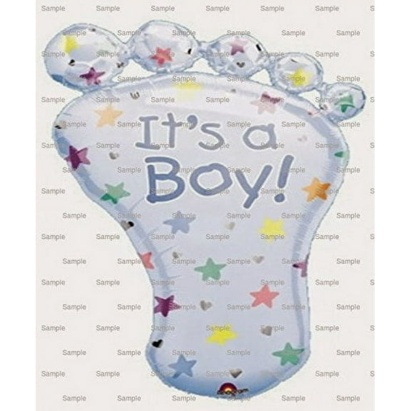 1/4 Sheet Cake - Baby Shower It's A Boy - Edible Cake Or Cupcake Topper - D9098