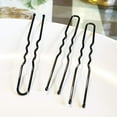thumbnail image 4 of U Shaped Hair Pins Bun Hairpin Black Metal Bobby Pin Hair Clips for Updo Hair Styling Accessories for Women Bridal 150 Pcs (6cm/2.4 inch), 4 of 5