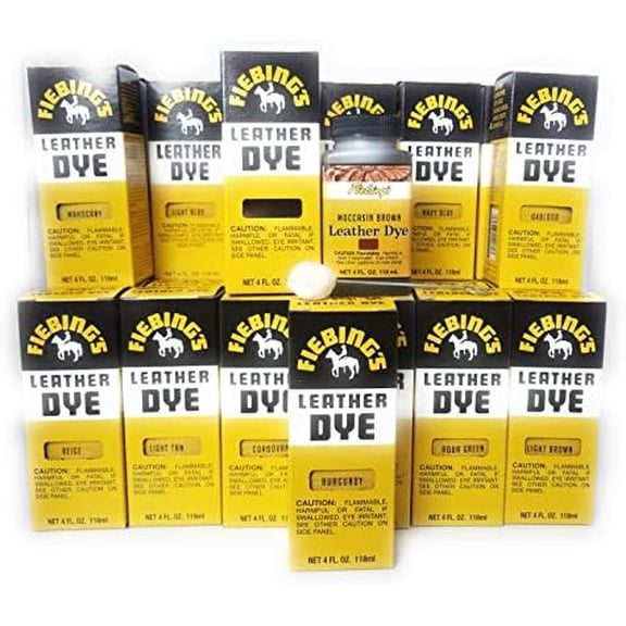 Leather Dye 4oz Variety Pack (28 Colors)$$Art & Craft