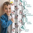 thumbnail image 3 of Blackout Kids Curtains,White Cow Happy Pattern Childrens Insulated Curtains Set Of 2,Bedroom Essentials,Toddler Room Decor 42x84in(106x213cm), 3 of 5