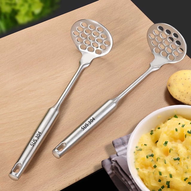 RKSTN Potato Puree Press 304 Stainless Steel Potato Mud Press Kitchen Gadgets