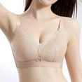 thumbnail image 4 of ShomPort Wireless Underwear for Womens Embroider Stretchy Full Coverage Hook and Eye Supportive Comfort Daily Bras, 4 of 8