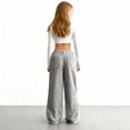 thumbnail image 7 of Girls Wide Leg Sweatpants Fashion High Waisted Casual Baggy Joggers Girls Athletic Pants with Pocket Size 7-16, 7 of 7