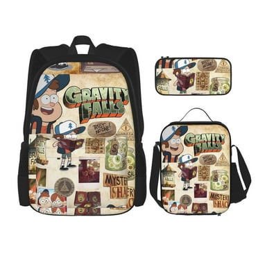 Gravity Fallss 3-Piece Backpack Set – School bag   case   lunch bag