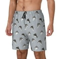 thumbnail image 2 of Haiem Party Shark Cute Mens Swim Trunks with Compression Liner 2 in 1 Swimming Shorts Stretch Swimwear Quick Dry,Board Shorts-X-Large, 2 of 9