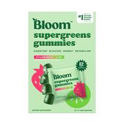 Bloom Nutrition Super Greens Gummies, Strawberry Kiwi, 12 - 4 Pack Pouches