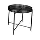 thumbnail image 4 of Mesa auxiliar de hierro para exteriores, mesa auxiliar decorativa de metal, soporte para macetas, soporte para jardín, habitación, decoración del Negro, 4 of 8