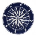 thumbnail image 1 of Liora Manne 1447/33 Compass Navy 3' Rd, 1 of 1