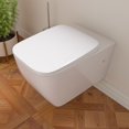 thumbnail image 3 of EAGO WD390 White Modern Ceramic Wall Mounted Toilet Bowl, 3 of 8