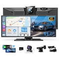 thumbnail image 1 of Kuayvanpantalla Carplay Inalámbrica De 11,5 Pulgadas Para Coche, Pantalla Táctil, Estéreo Para Coche Con A-Pple Y Android Auto 4K Dash Cam Cámara De Respaldo Navegación Bluetooth Control De Voz Enlace, 1 of 5
