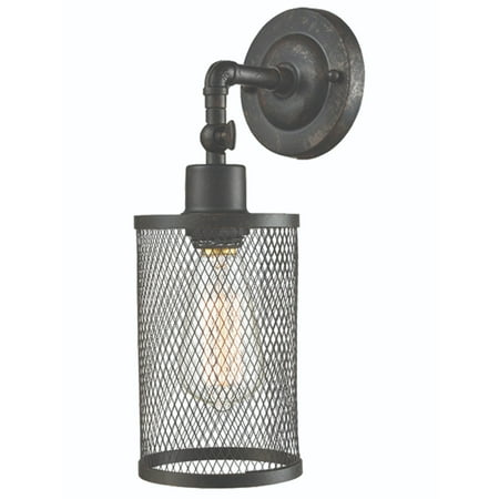 

YUFENGYUFENG Antique Bronze Vintage Style Cylindrical Garth Wall Sconce