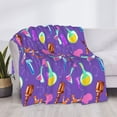 thumbnail image 3 of Uemuo Chemistry Tools Printed Throw Blanket for Couch, Fluffy Fuzzy Blankets for Bed, Sofa, Cozy Flannel Faux Fur Blanket-40"x30", 3 of 6
