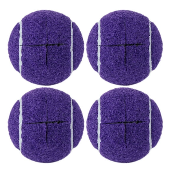Tennis Balls For Walkers Pre Cut 4pcs Walker Tennis Balls Precut,Pre-Cut Ball For Walker Feet And Chair Legs,Universal Walker Glides Ball For Floor Protection,Fits Most Legs(Purple,2.5 Inch)