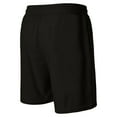 thumbnail image 5 of Mens Corduroy Shorts Elastic Waist Drawstring Casual Summer Beach Lounge Short Black XXL, 5 of 5
