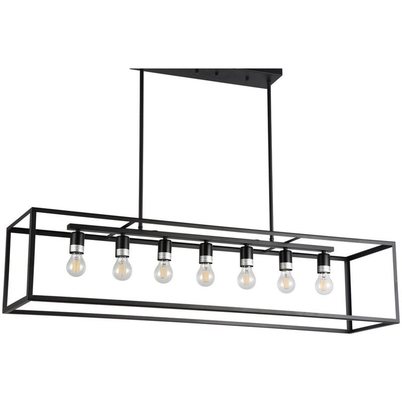 JL Styles Inc Esporre 7 Light Contemporary Iron Island Pendant Light in