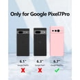 thumbnail image 6 of for Google Pixel 7 Pro Case, with Full Camera Cover Protection，Liquid Silicone Slim Shockproof Protective Phone Case [Microfiber Lining] (Pink)…, 6 of 12