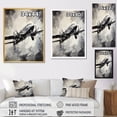 thumbnail image 4 of Designart " Plane Soaring I" Plane Wall Art Living Room, 4 of 5