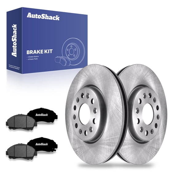 AutoShack 12.64" (321 mm) Front Vented Brake Rotors   Premium Ceramic Brake Pads | Replacement for 2017-2020 GMC Acadia 2018-2020 Chevrolet Traverse 2019-2020 Chevrolet Blazer | 6-PC Brake Kit