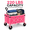 Pink, variant on Foldable Utility Wagon Cart, 220 lb Capacity Lightweight Collapsible Cart with Adjustable Handle for Grocery, Shopping, Garden and Camping