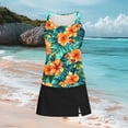 thumbnail image 4 of Aboser Tummy Control Tankini Swimsuits for Women Two Piece Skirted Bathing Suit Cute Floral Print Beach Swimwear 2026 Hawaiian Tropical Tankinis with Skirt, 4 of 5